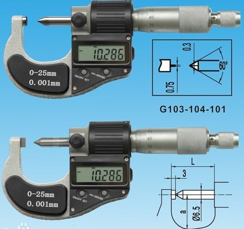 广东长度计量检测厂家尖头千分尺的定义